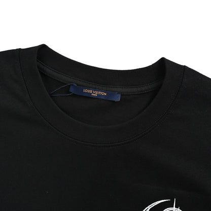 LouisVuitton/Louis Vuitton thorns four-leaf clover embroidered short sleeves