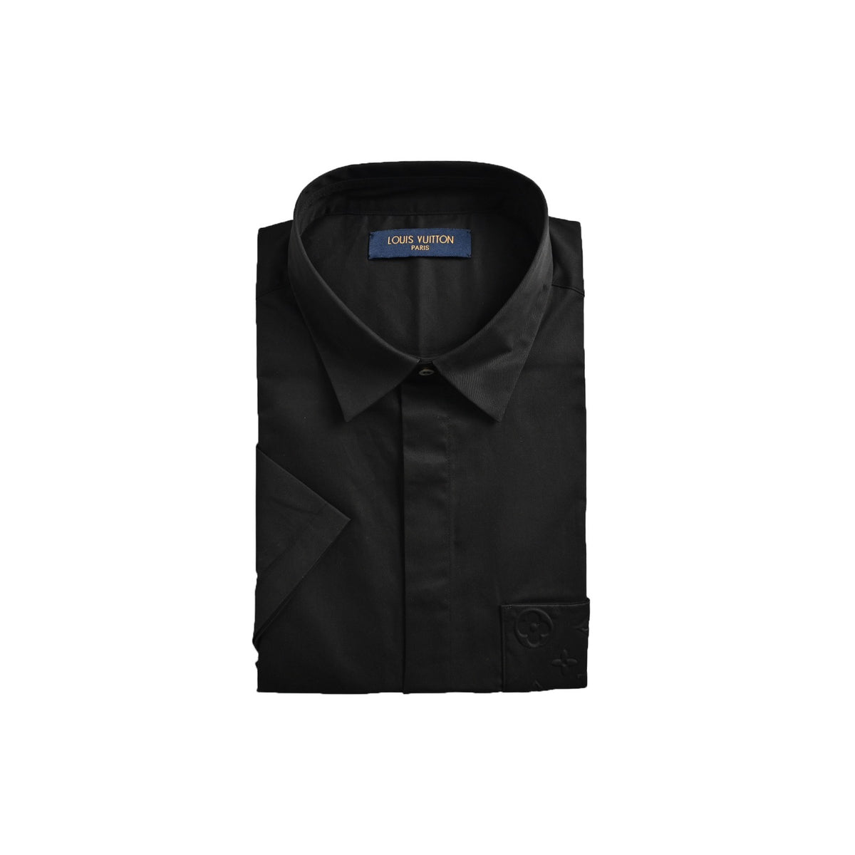 Louis Vuitton 26ss pocket presbyopic embossed short-sleeved shirt