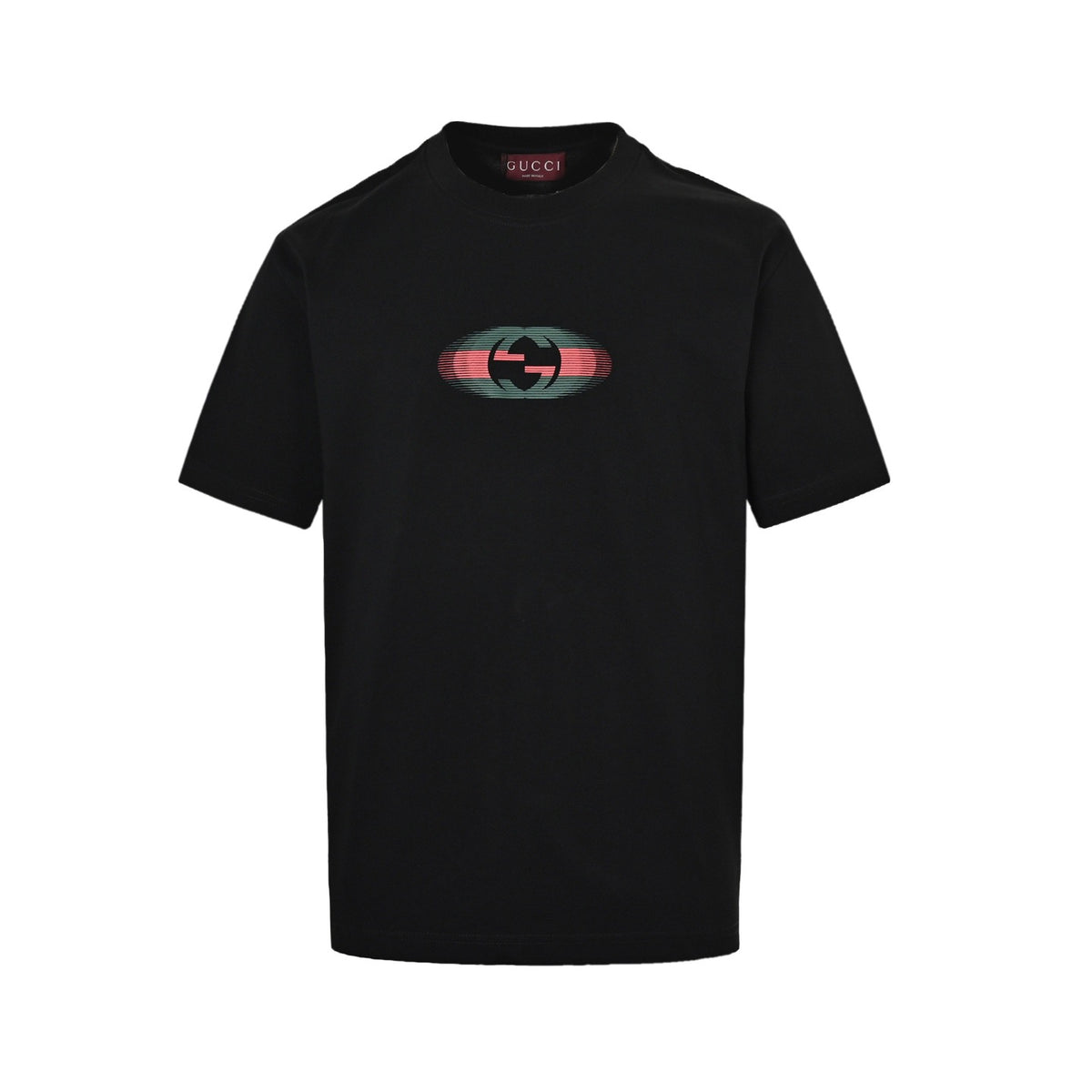 Gucci 25ss shadow double G back letter logo short sleeves