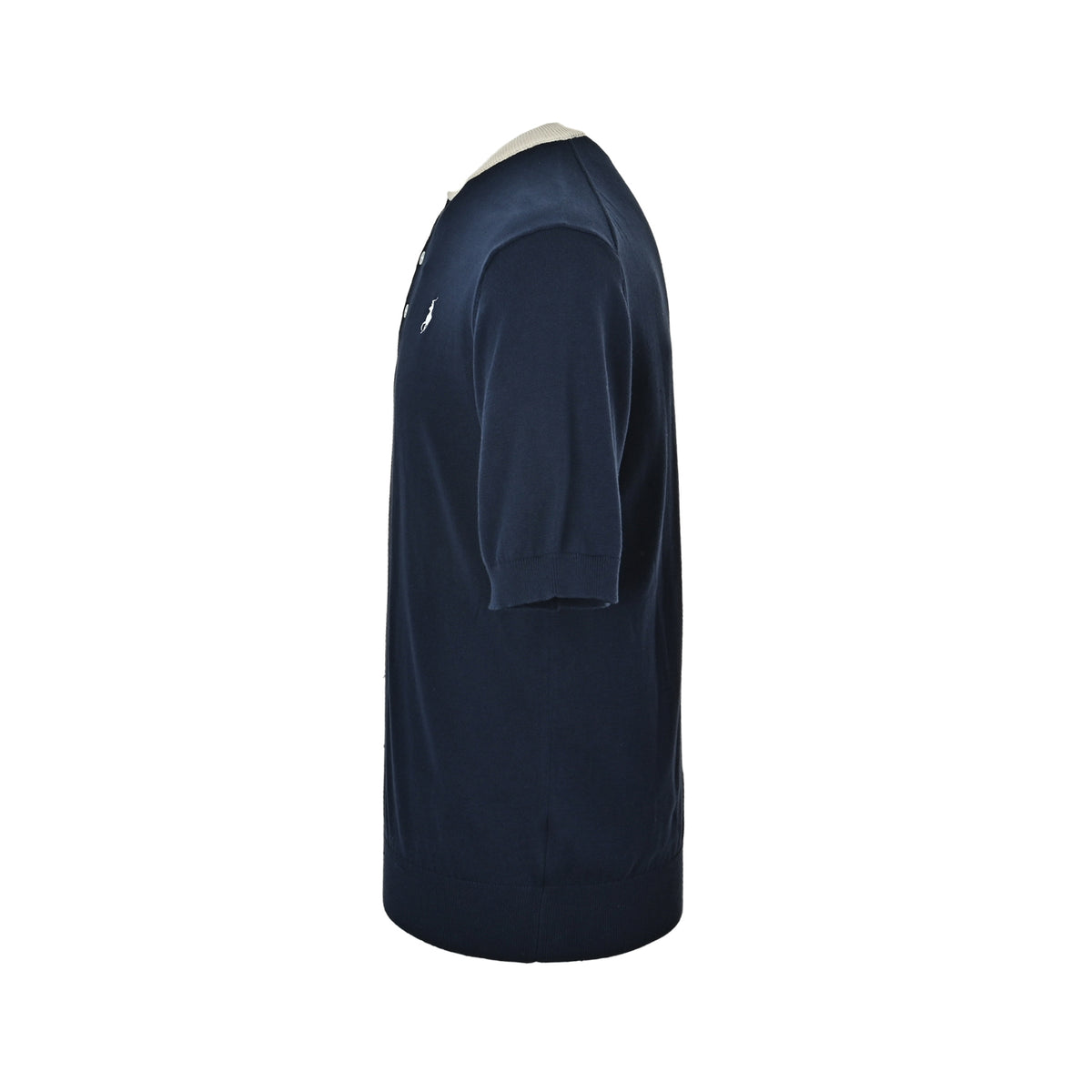 Ralph Lauren henley collar knitted short sleeves