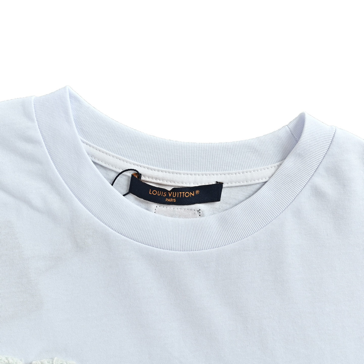 Louis Vuitton denim letter logo short sleeves