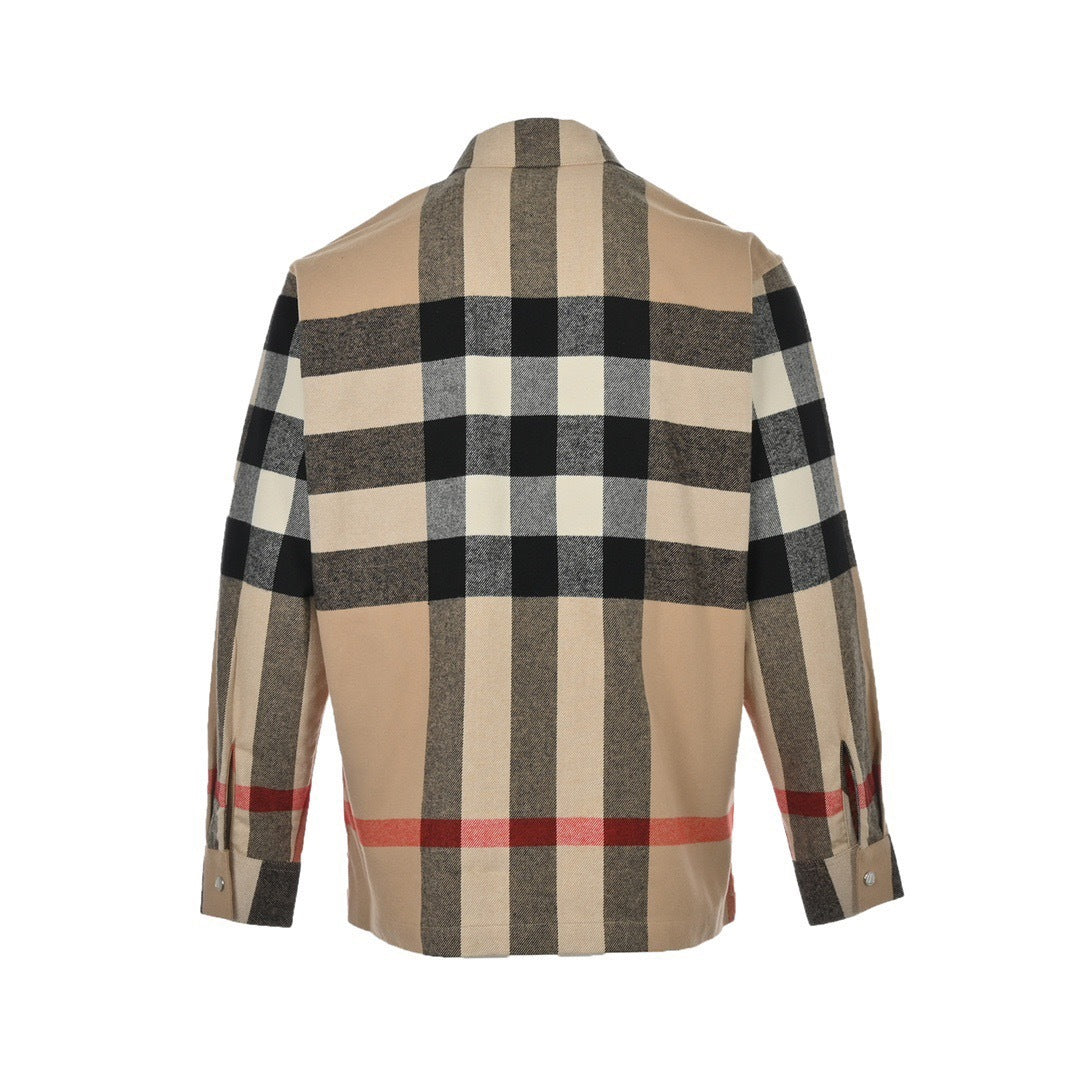 Burberry 22Fw large plaid shirt jacket