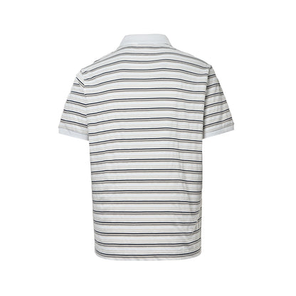 Prada black and white striped Polo short sleeves