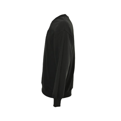 Fendi 25Fw dark pattern double F three-dimensional embossed round neck sweatshirt