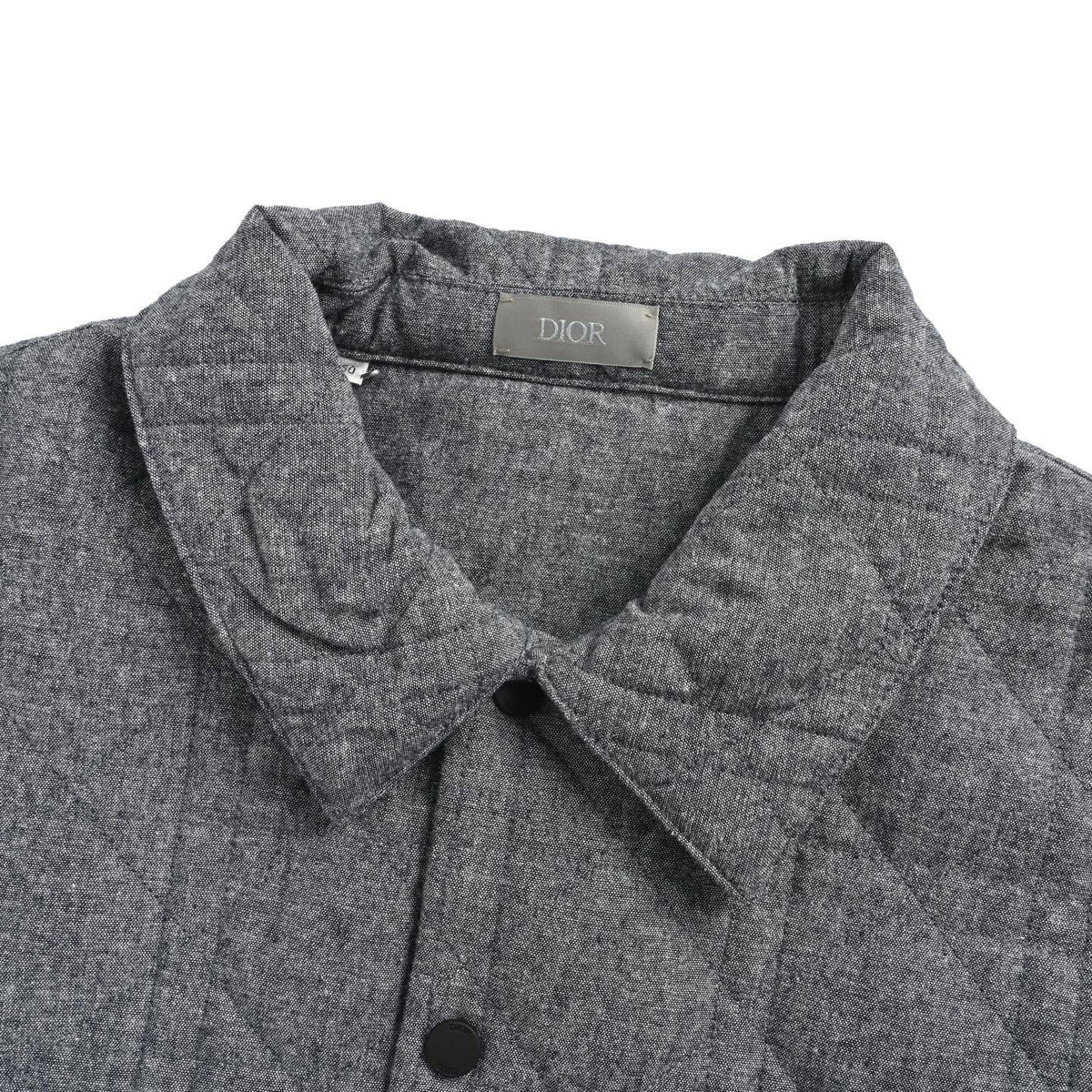 Dior leather patch rhombus cotton jacket