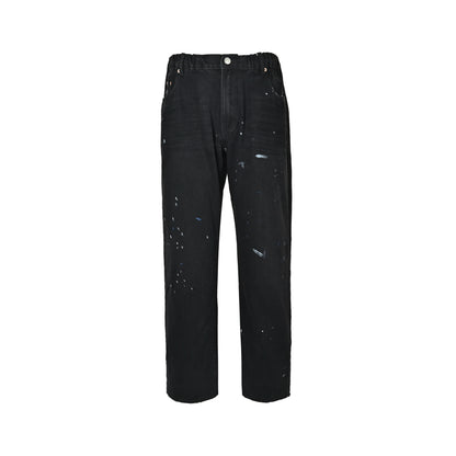 MAISONMARGIELA/Maggiela splash-ink elastic jeans