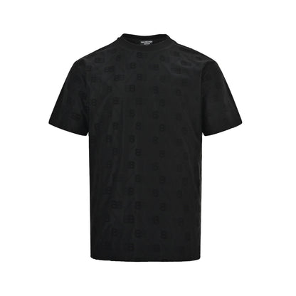 Balenciaga 26ss all-over presbyopia jacquard short sleeves