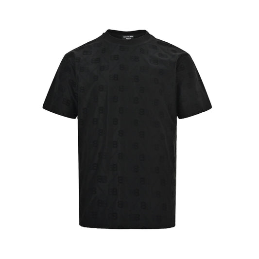 Balenciaga 26ss all-over presbyopia jacquard short sleeves