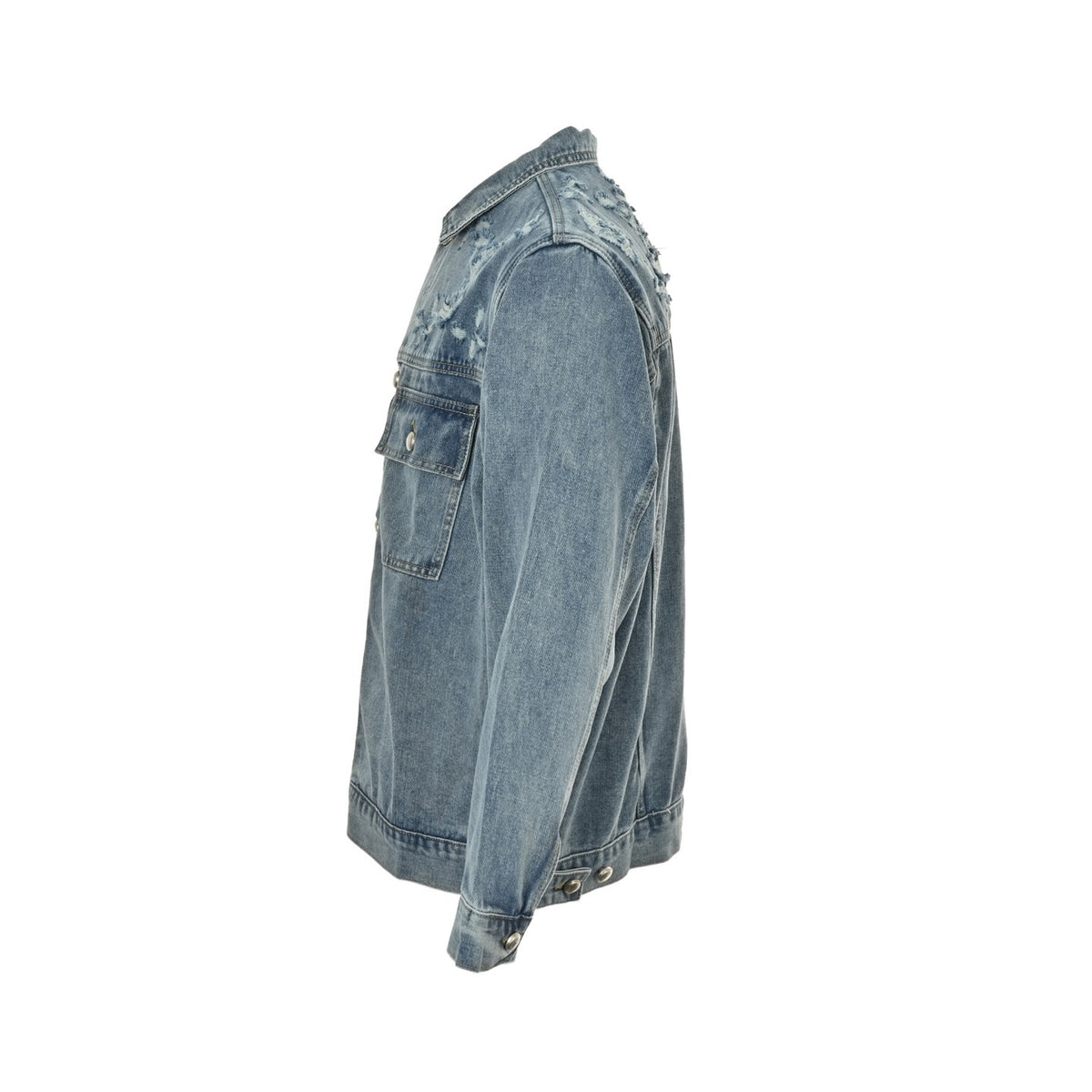 Louis Vuitton 24Fw ripped presbyopia suit denim jacket