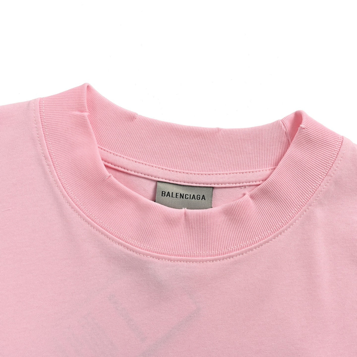 Balenciaga/Balanciaga square fountain print washed short sleeves