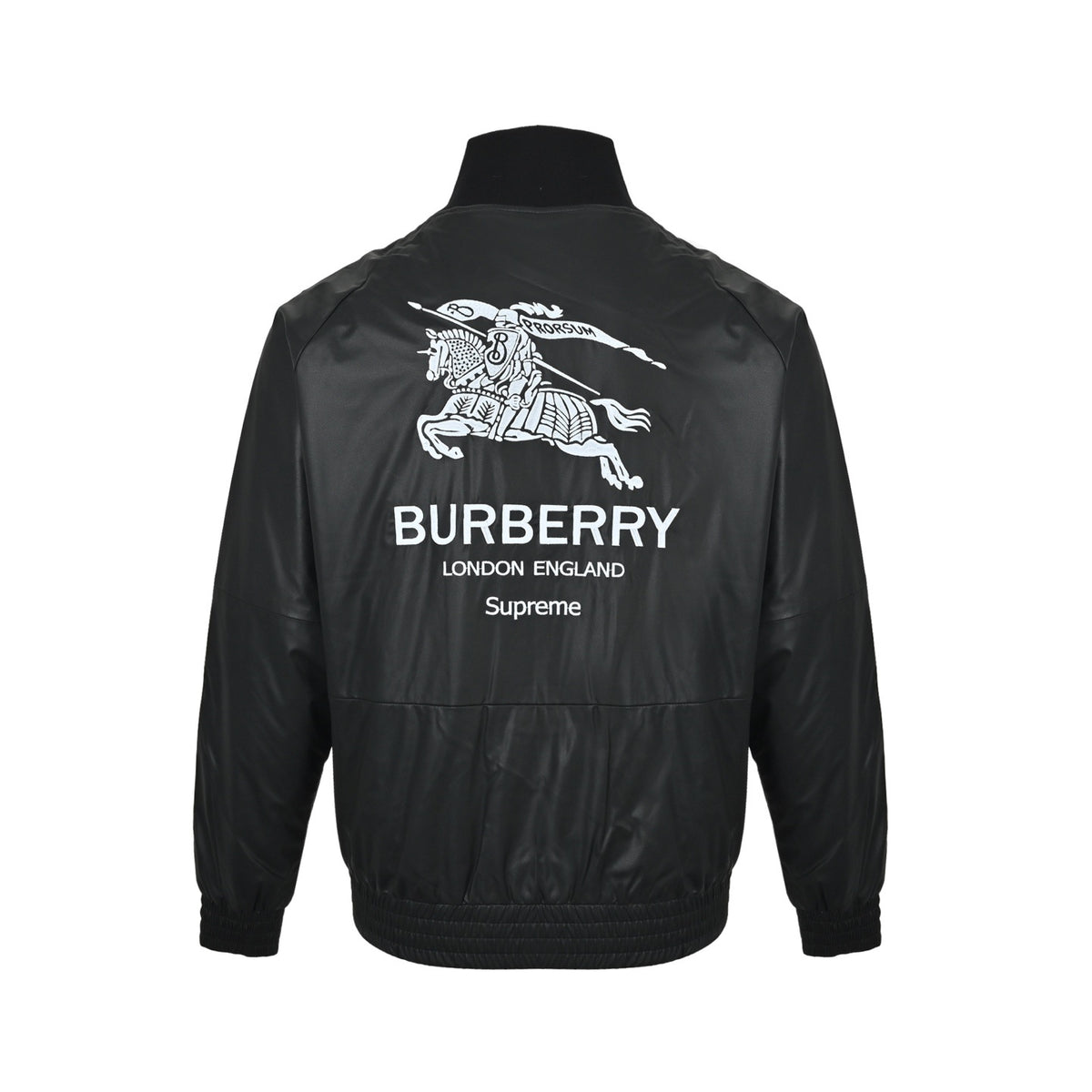 Burberry & Supreme joint style war horse embroidered jacket