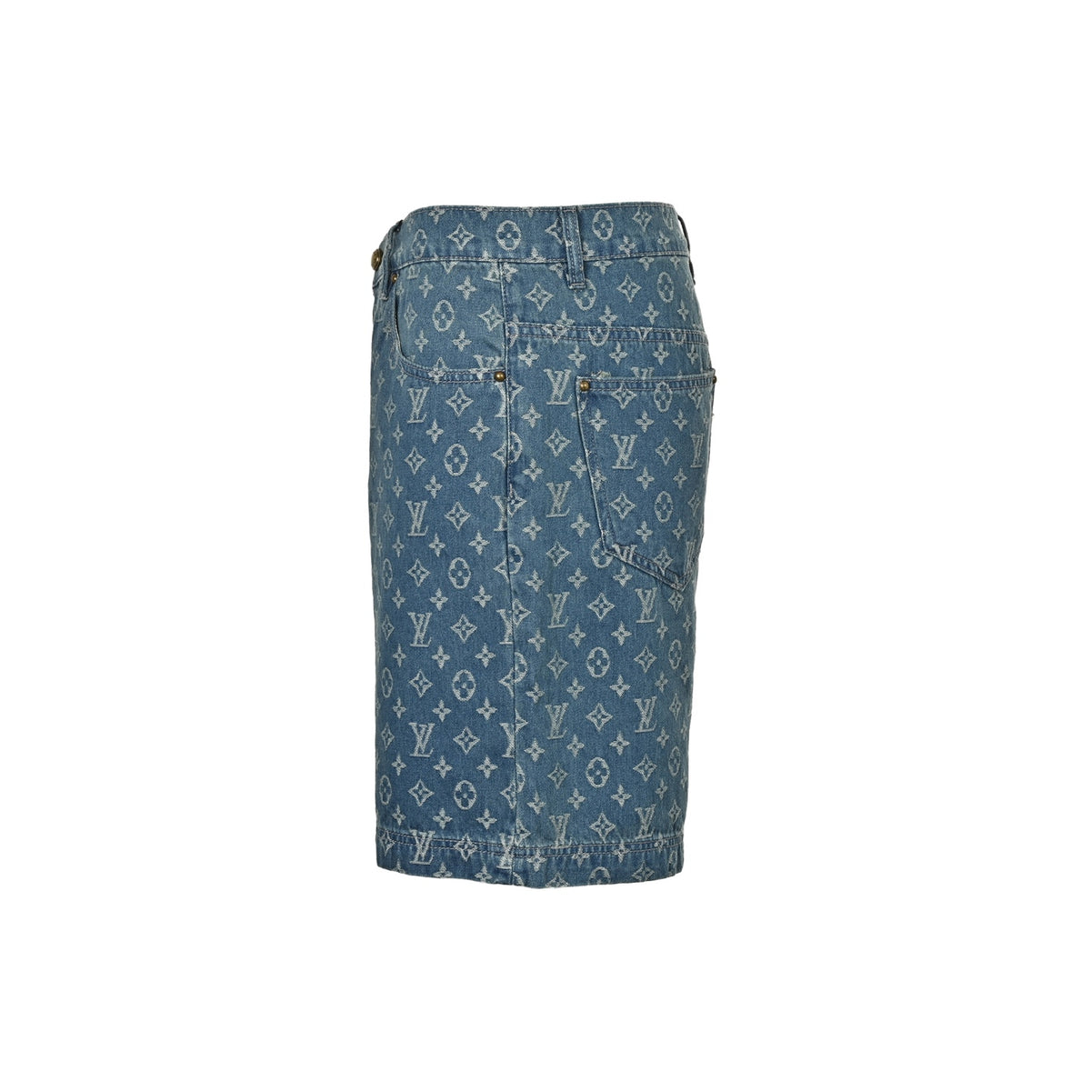 Louis Vuitton all-over printed denim shorts