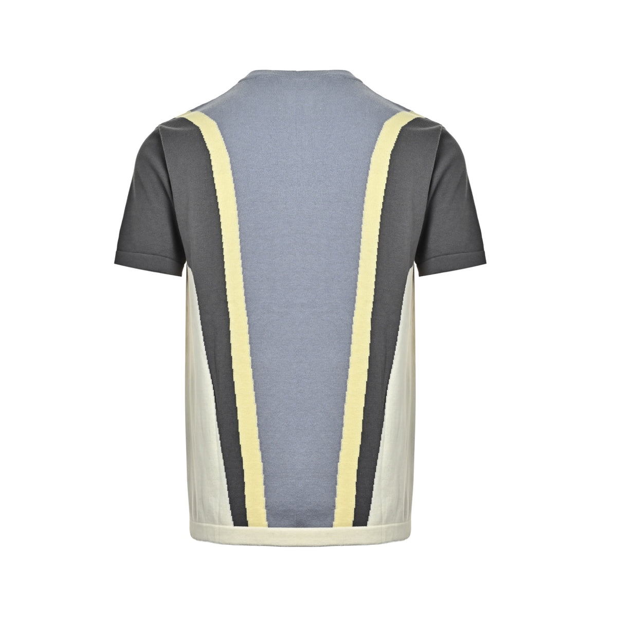 Louis Vuitton logo embossed contrast color stitching knitted short sleeves