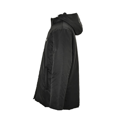 Prada triangle logo nylon bread double-sided hooded down jacket