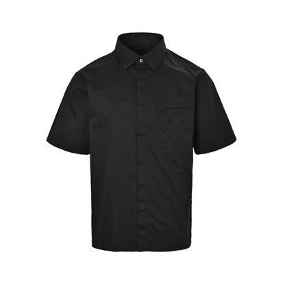 Louis Vuitton 26ss pocket presbyopic embossed short-sleeved shirt