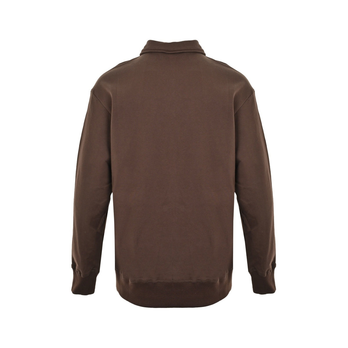 Prada 25Fw triangle cloth label half-zip lapel sweatshirt