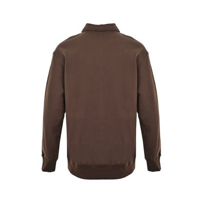Prada 25Fw triangle cloth label half-zip lapel sweatshirt