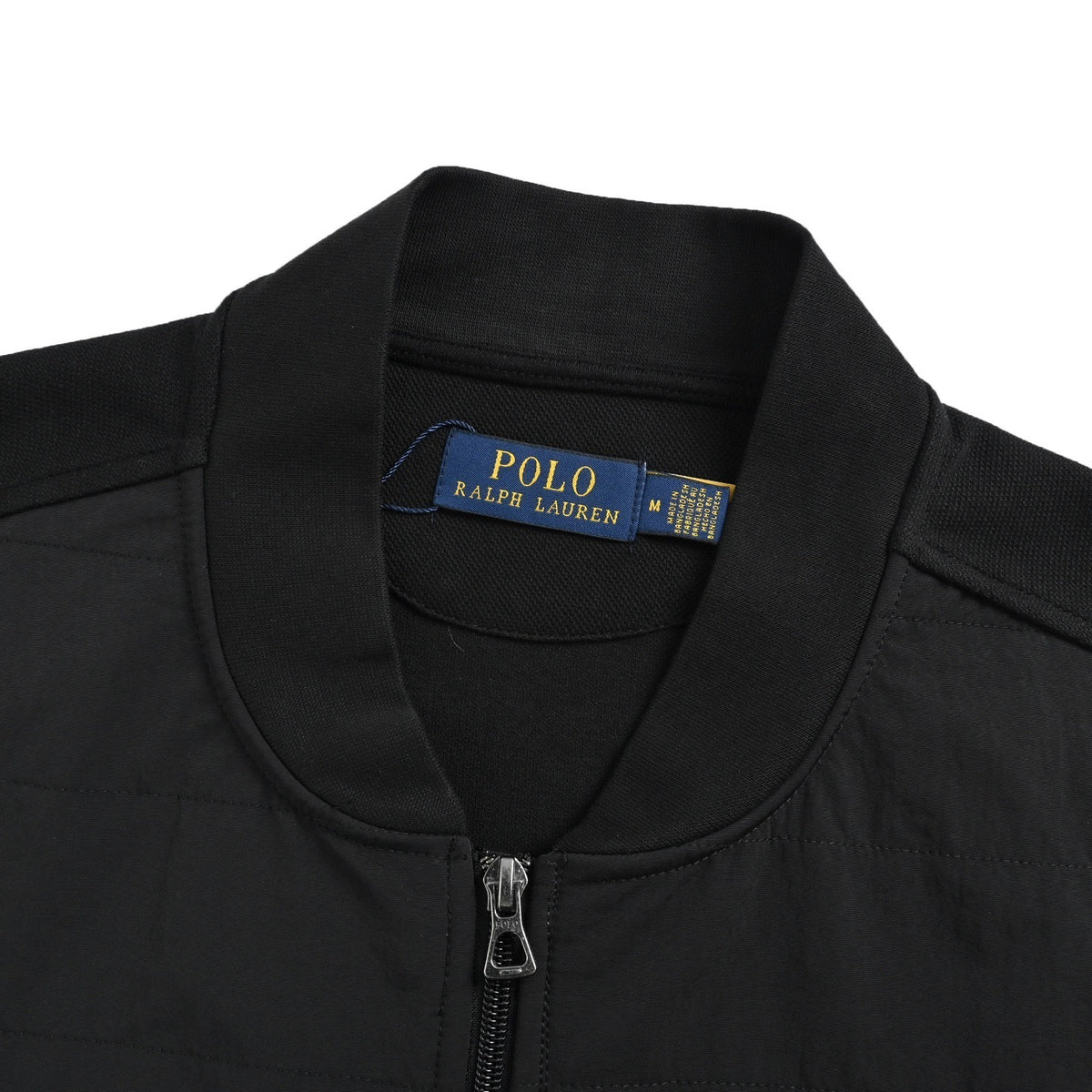 Ralph Lauren embroidered logo patchwork bomber jacket