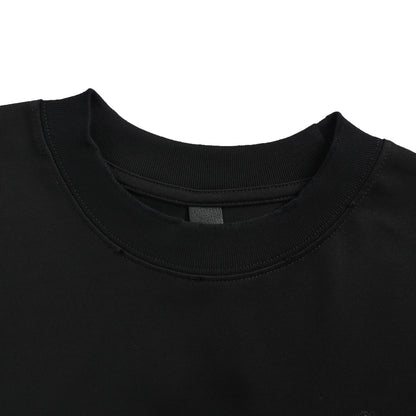 Chrome Hearts/Chrome Heart Leather Label Cross Hardware Hole Short Sleeves