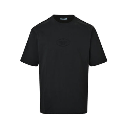 Prada short sleeves with embossed logo on the chest