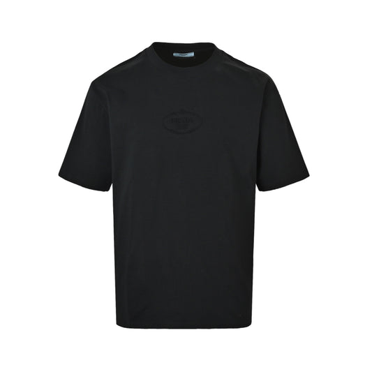 Prada short sleeves with embossed logo on the chest
