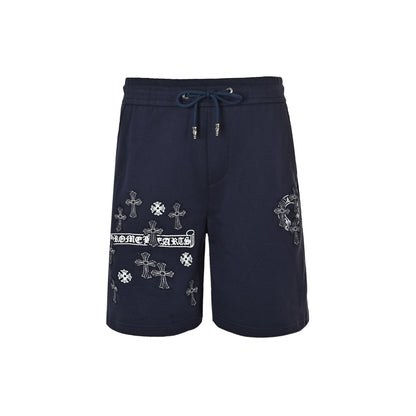 Chrome Hearts cross patch embroidered shorts