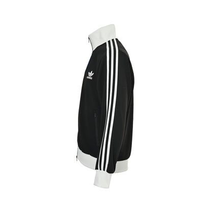 Adidas clover embroidered retro stand collar jacket